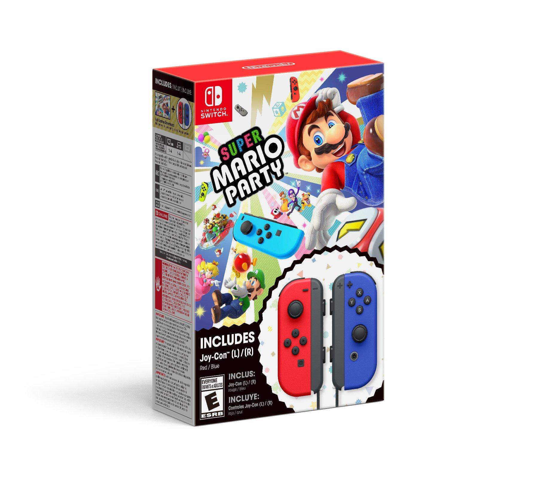 Super Mario Party with Red and Blue Joy-Con Bundle - Nintendo Switch