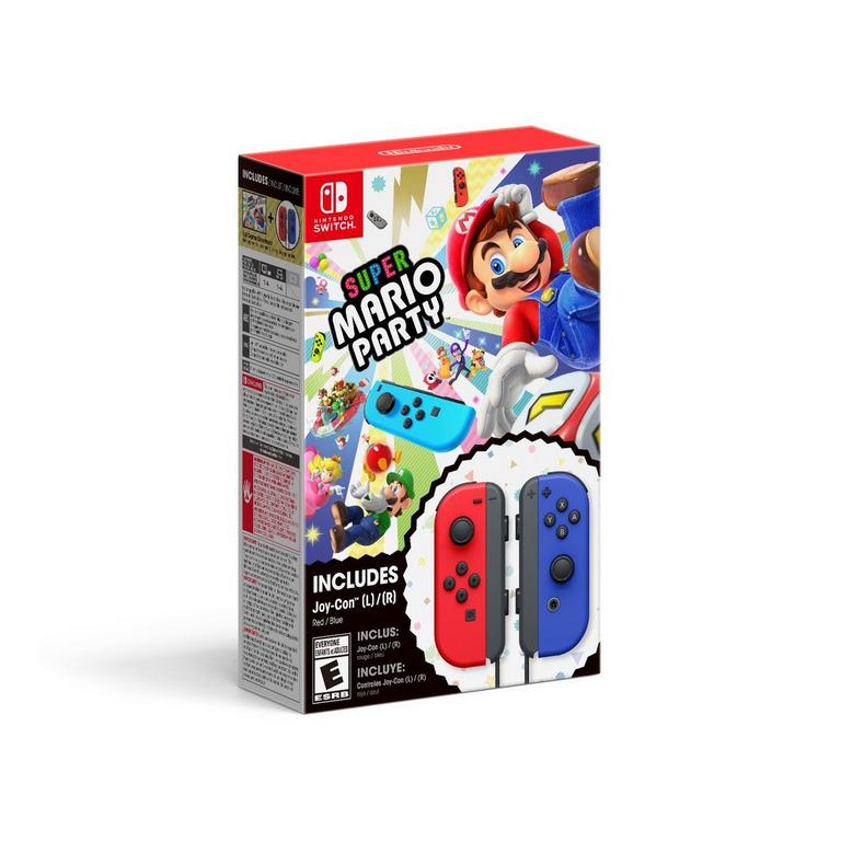 Super Mario Party with Red and Blue Joy-Con Bundle