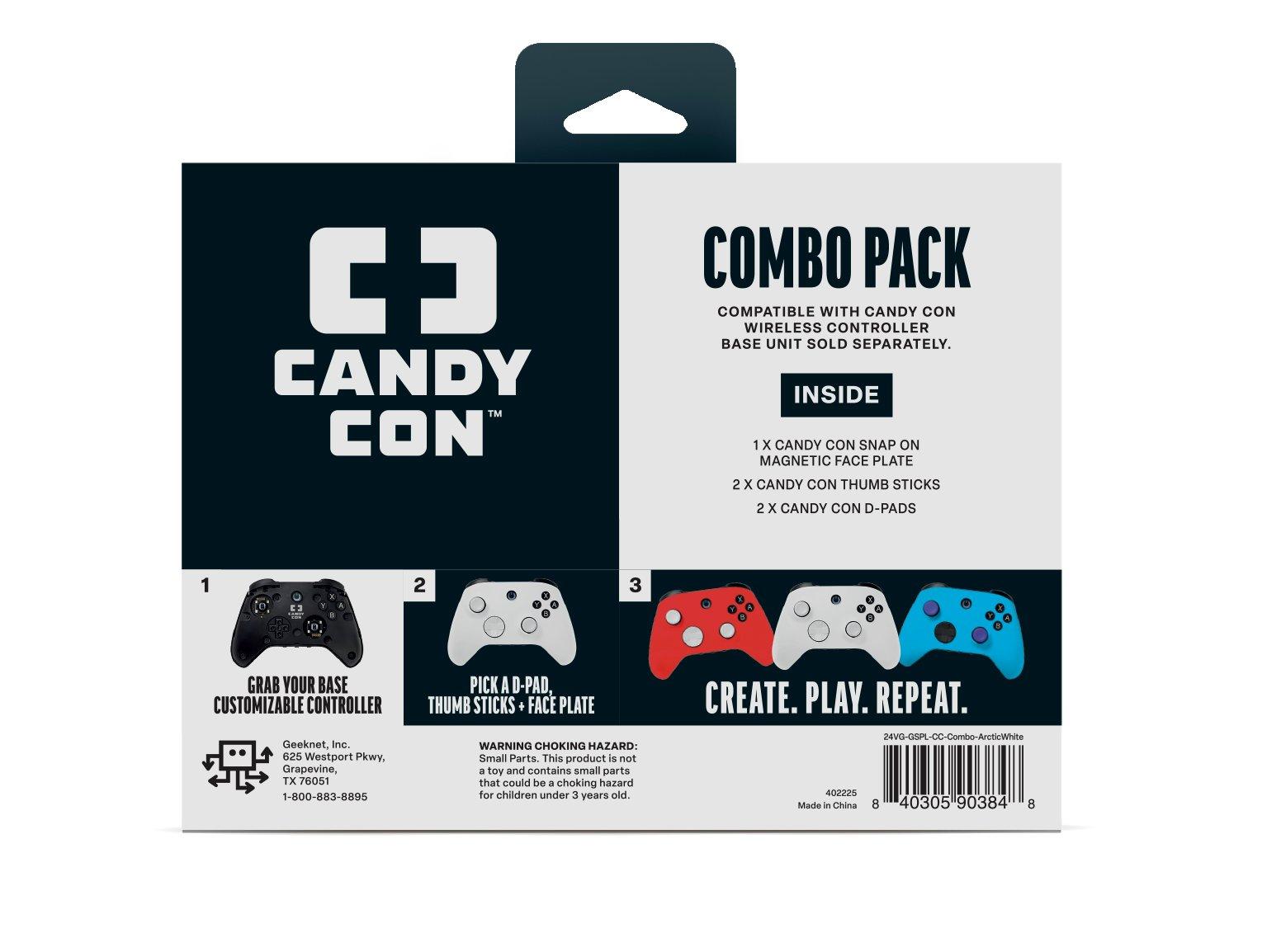 Candy CON Combo Pack Controller Kit GameStop Exclusive Arctic White