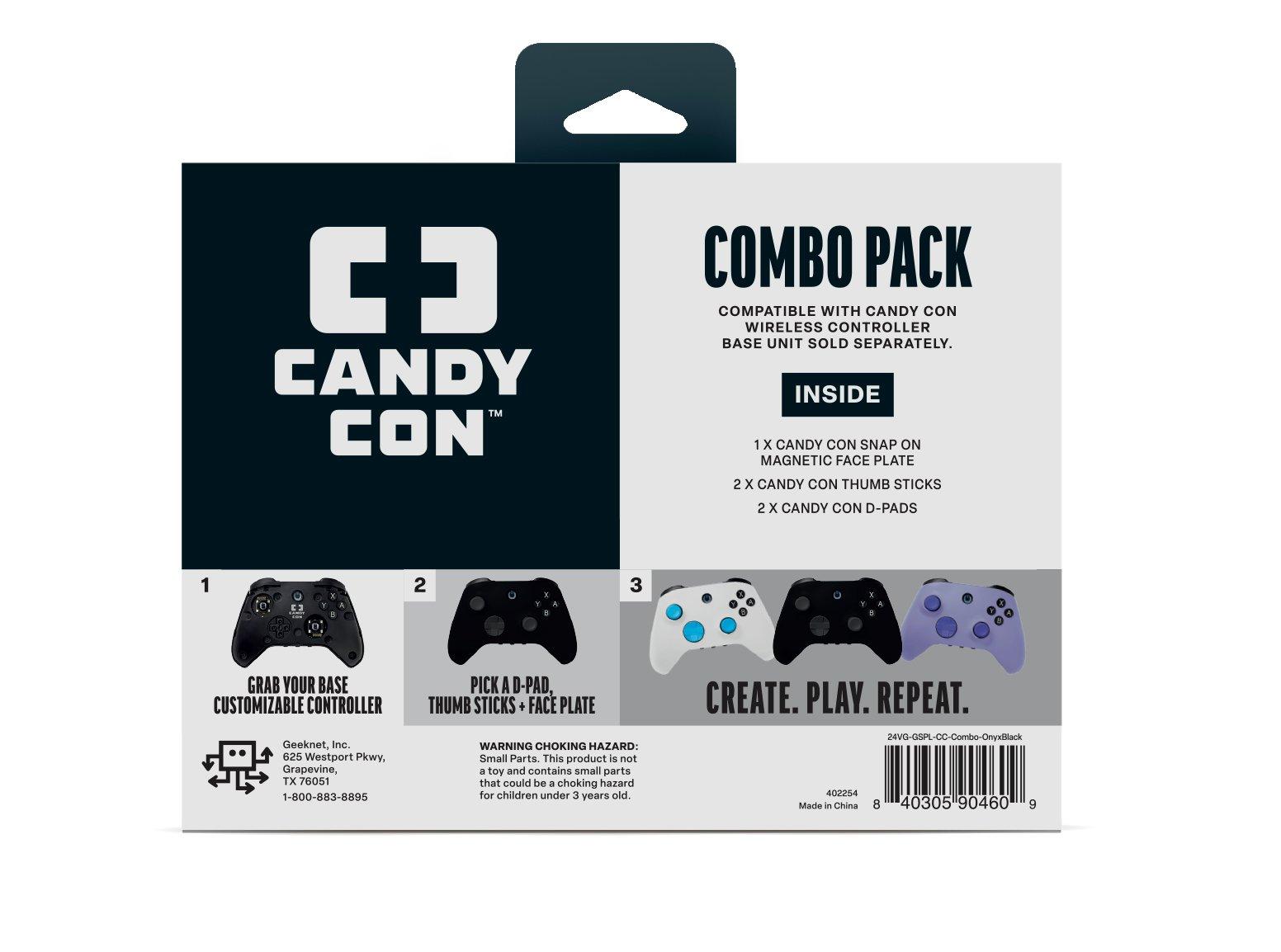 Candy CON Combo Pack Controller Kit GameStop Exclusive Onyx Black