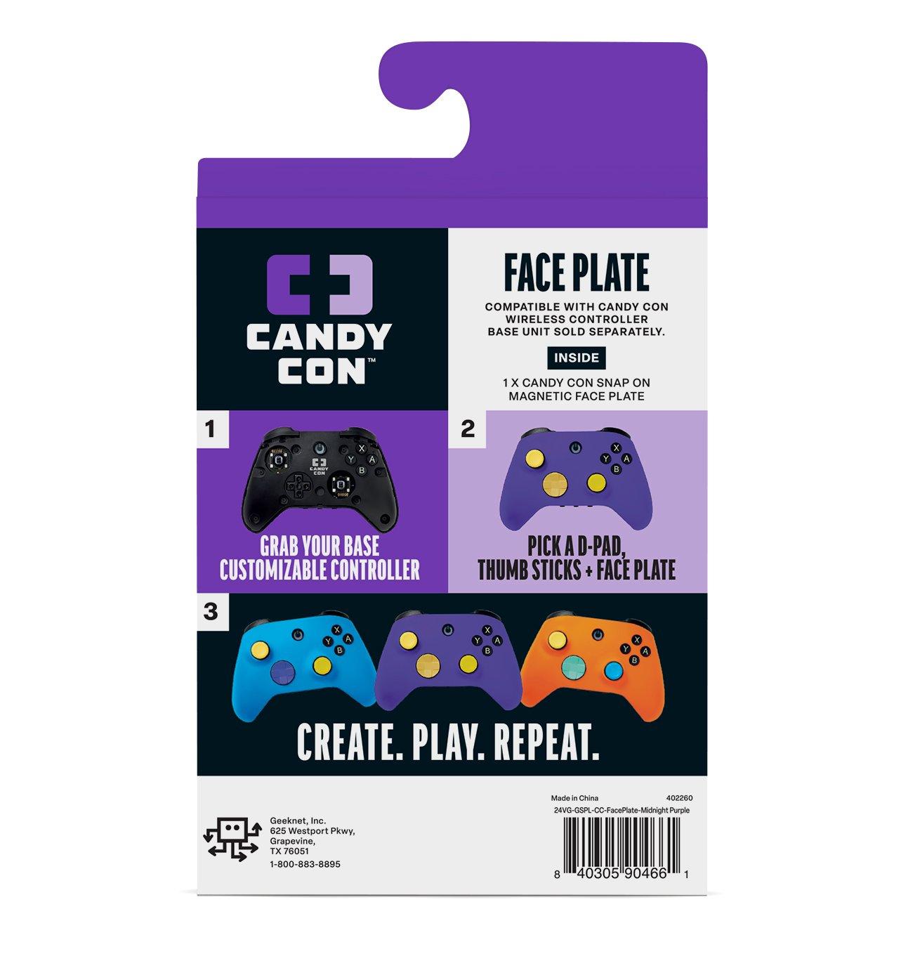 CANDY CON Face Plate - Midnight Purple | GameStop