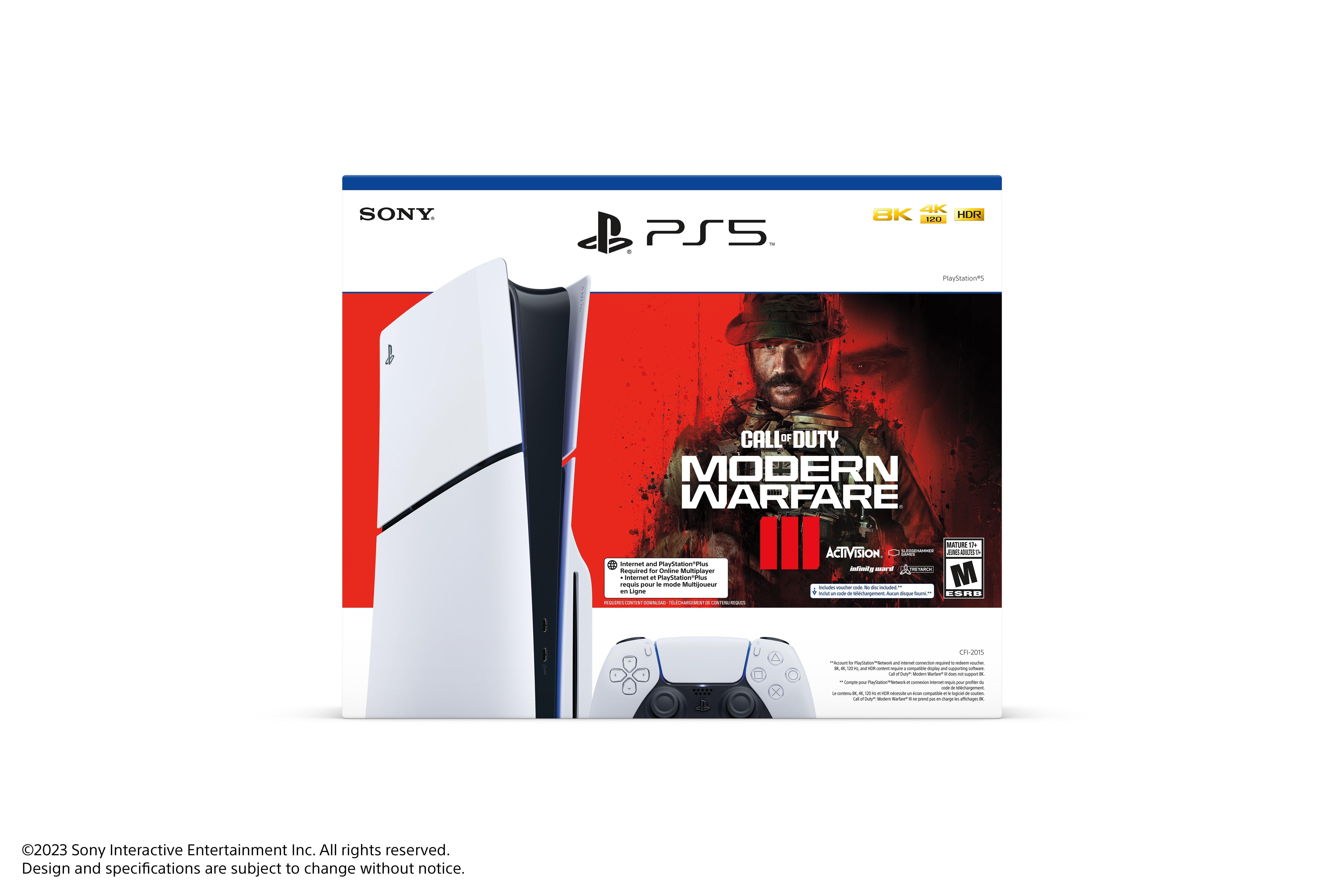 Sony PlayStation 5 Slim Console Disc Edition - Call of Duty: Modern Warfare III Bundle