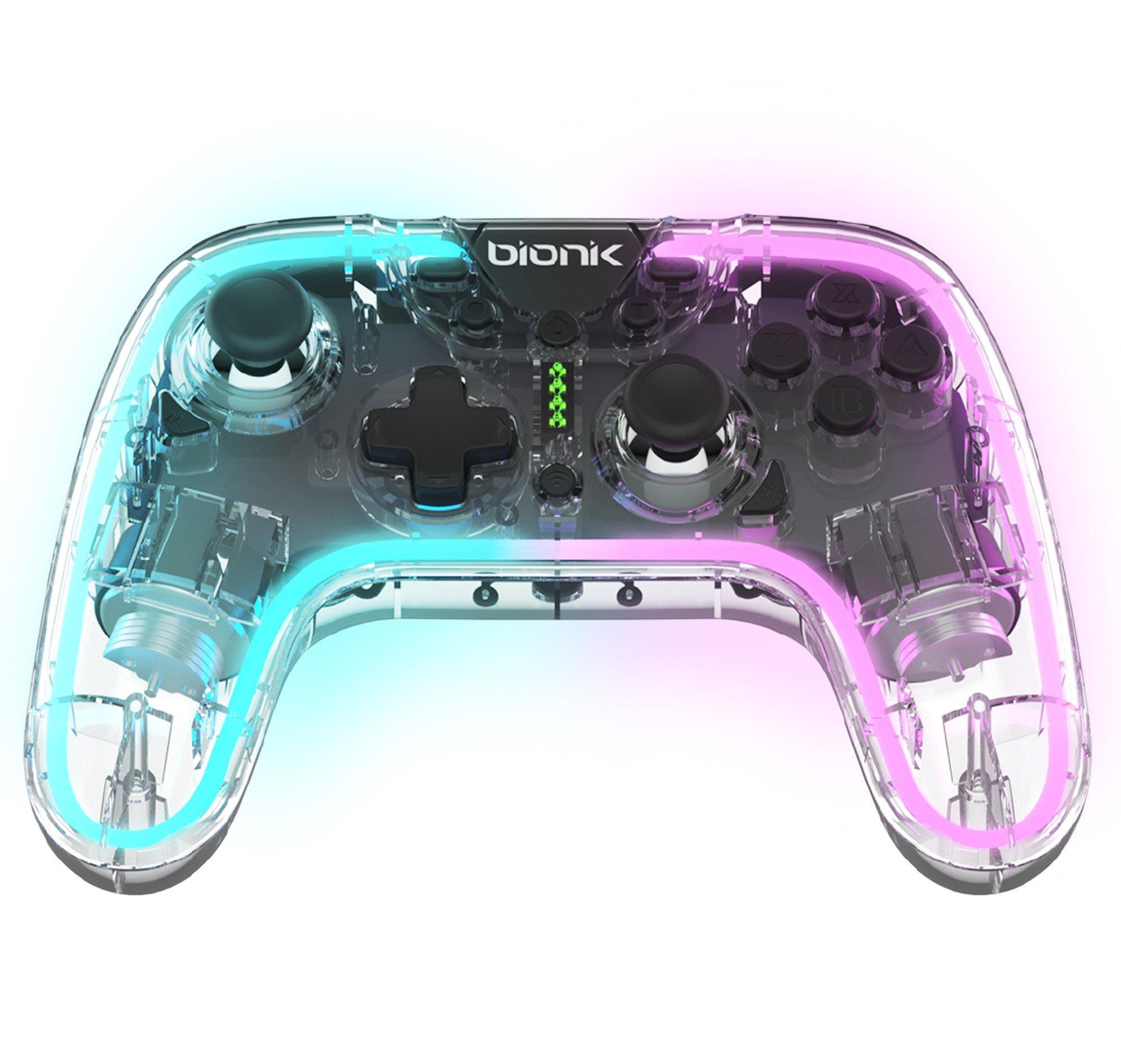bionik Neoglow Wireless RGB Programable Controller for Nintendo Switch, PC and Android