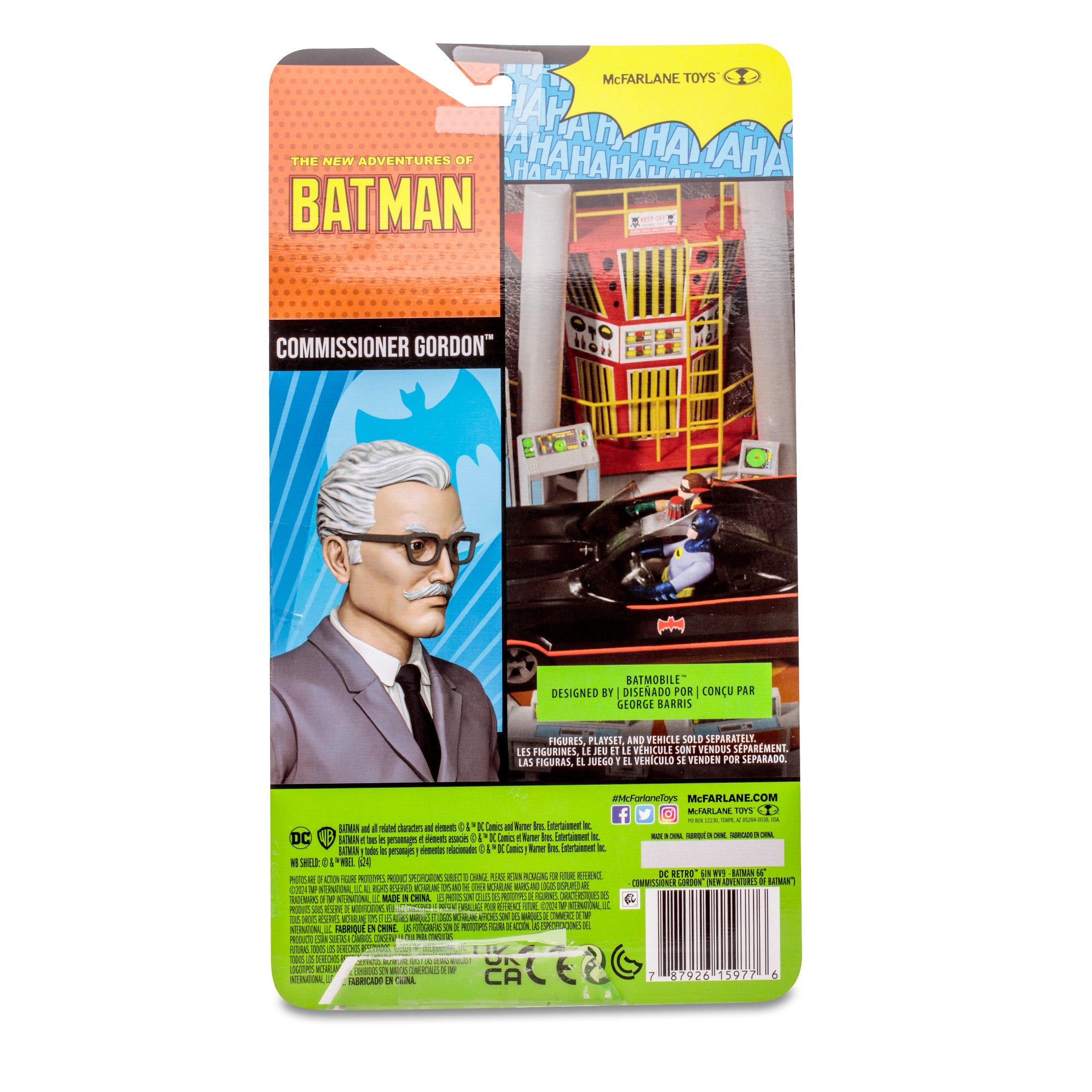 McFarlane Toys DC Batman 66 Commissioner Gordon (New Adventures of Batman Variant) 6-in Action Figure