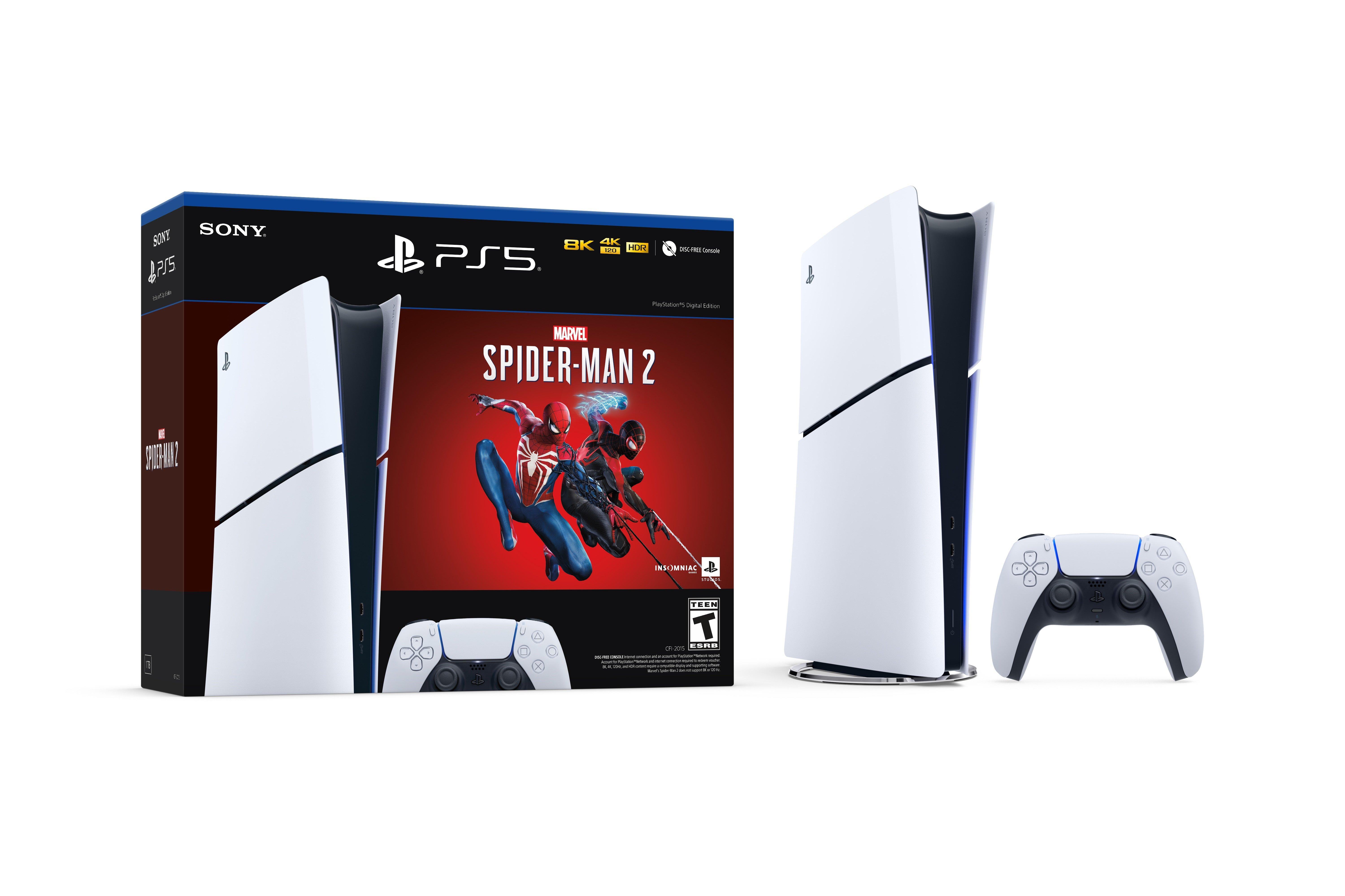 Sony PlayStation 5 Slim Console Digital Edition - Marvel's Spider