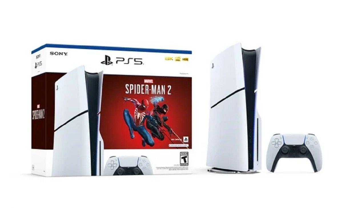 Sony PlayStation 5 Slim Console Disc Edition Marvel's Spider-Man 2