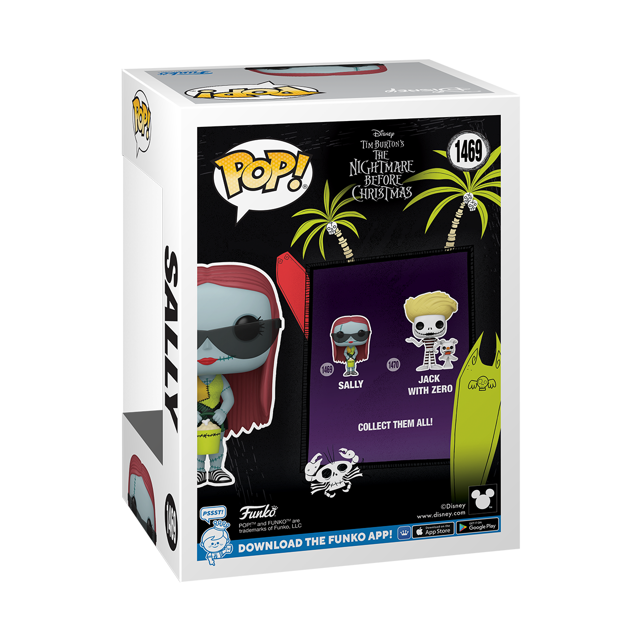 Funko POP! Disney: The Nightmare Before Christmas Sally with Glasses (Beach) 3.7-in Vinyl Figure