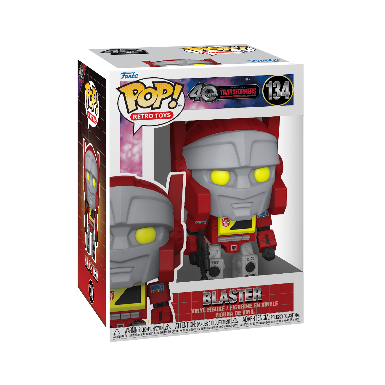 Funko POP! Retro Toys: Transformers Blaster 4.75-in Vinyl Figure