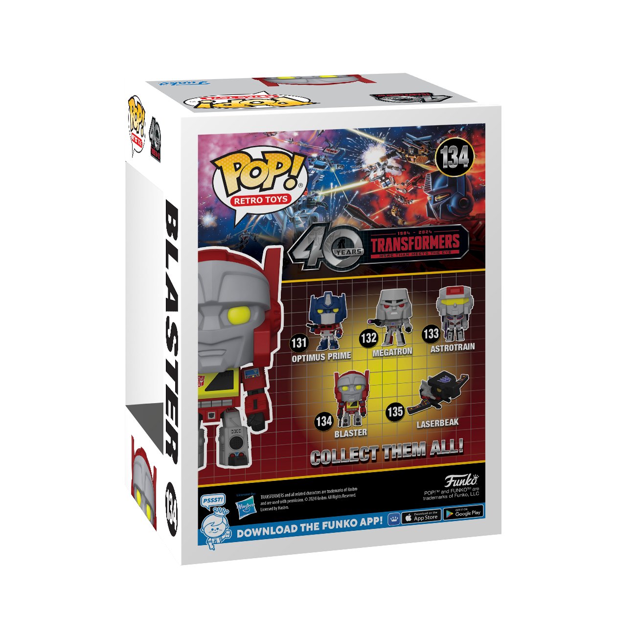 Funko POP! Retro Toys: Transformers Blaster 4.75-in Vinyl Figure