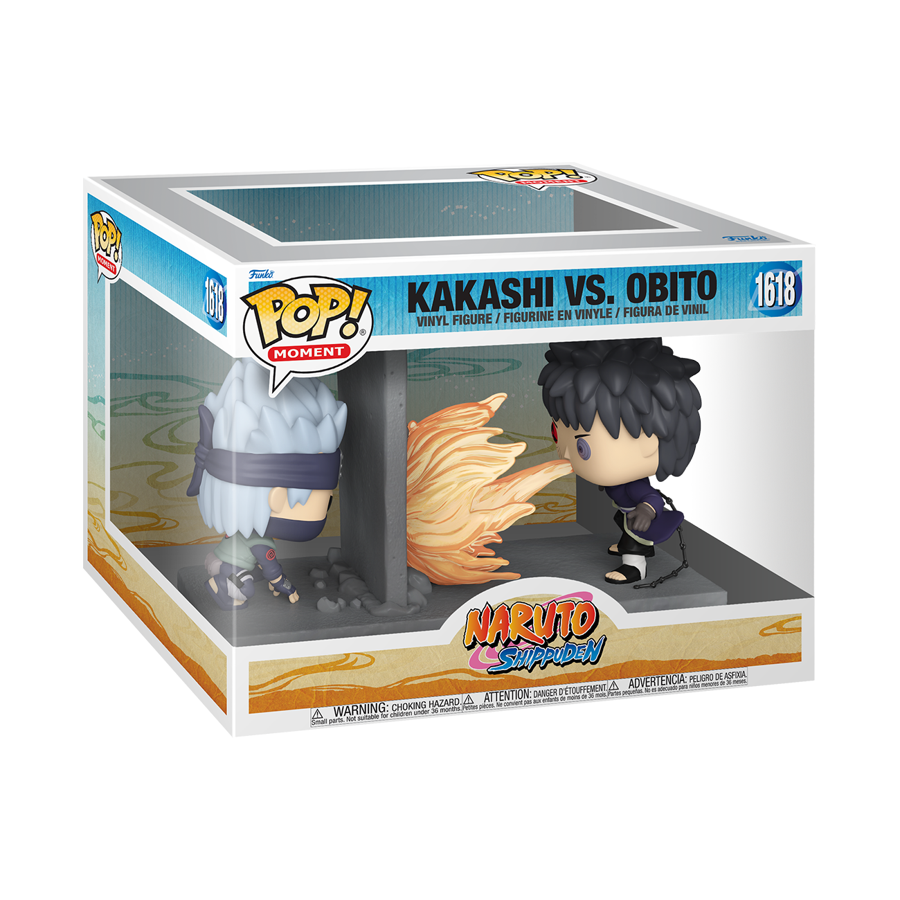 Funko POP! Moment: Naruto Kakashi Vs Obito 4.85-in Vinyl Figure Set