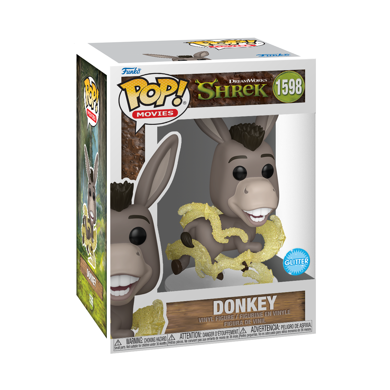 Funko POP! Movies: Dream Works 30th Anniversary Shrek Donkey 4.6-in Vinyl Figure