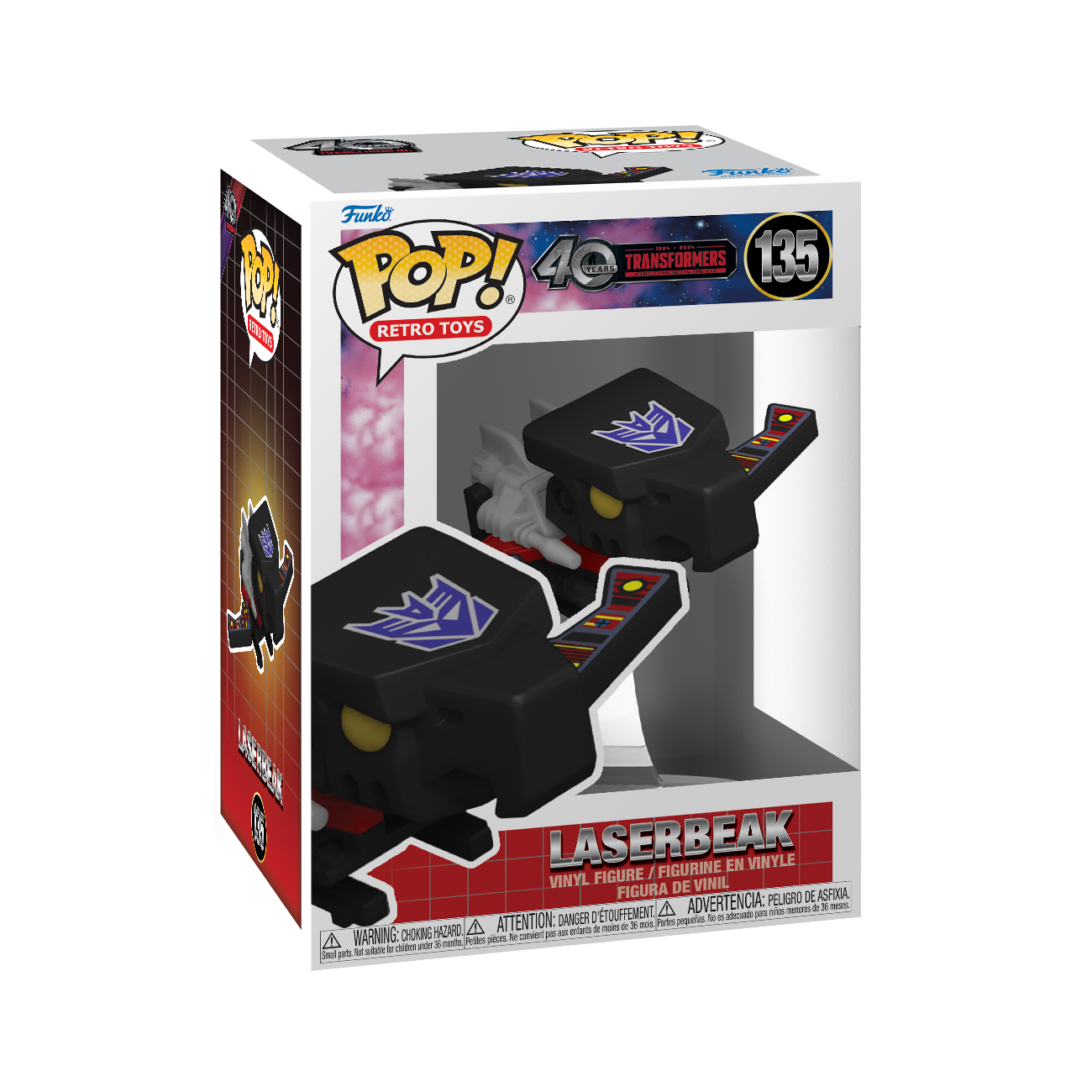 Funko POP! Retro Toys: Transformers Laserbeak (or Chase) 3-in Vinyl Figure
