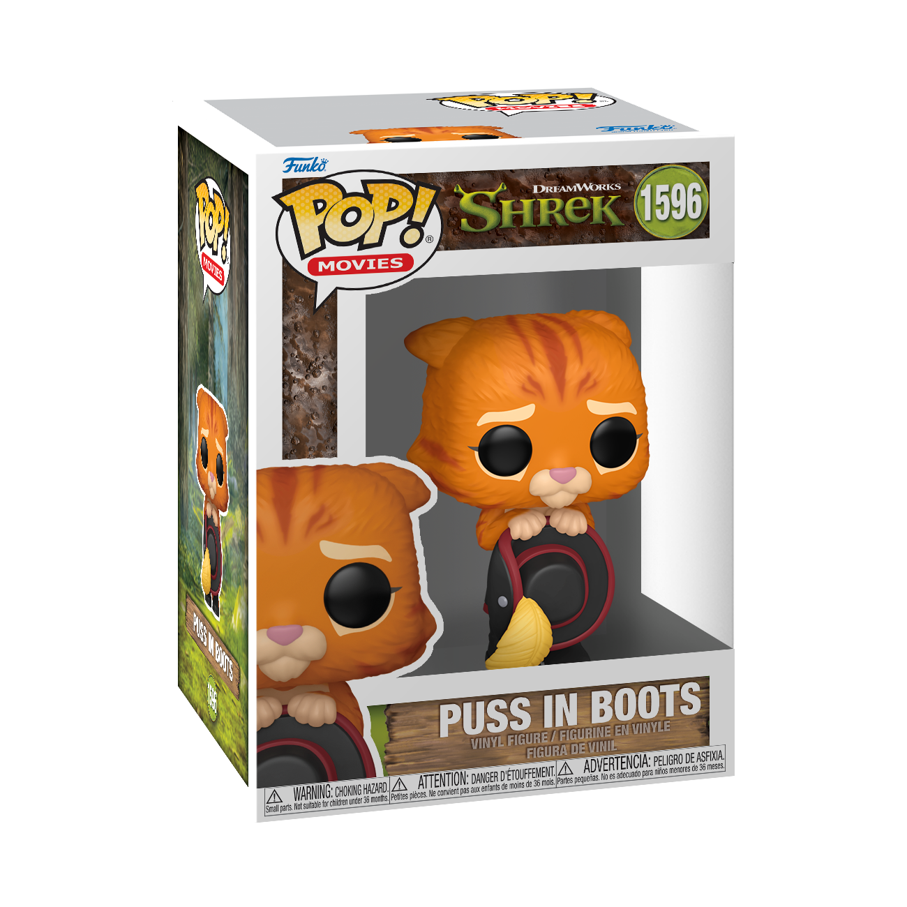 Funko POP! Movies: Dream Works 30th Anniversary Shrek Puss in Boots 3.4-in Vinyl Figure
