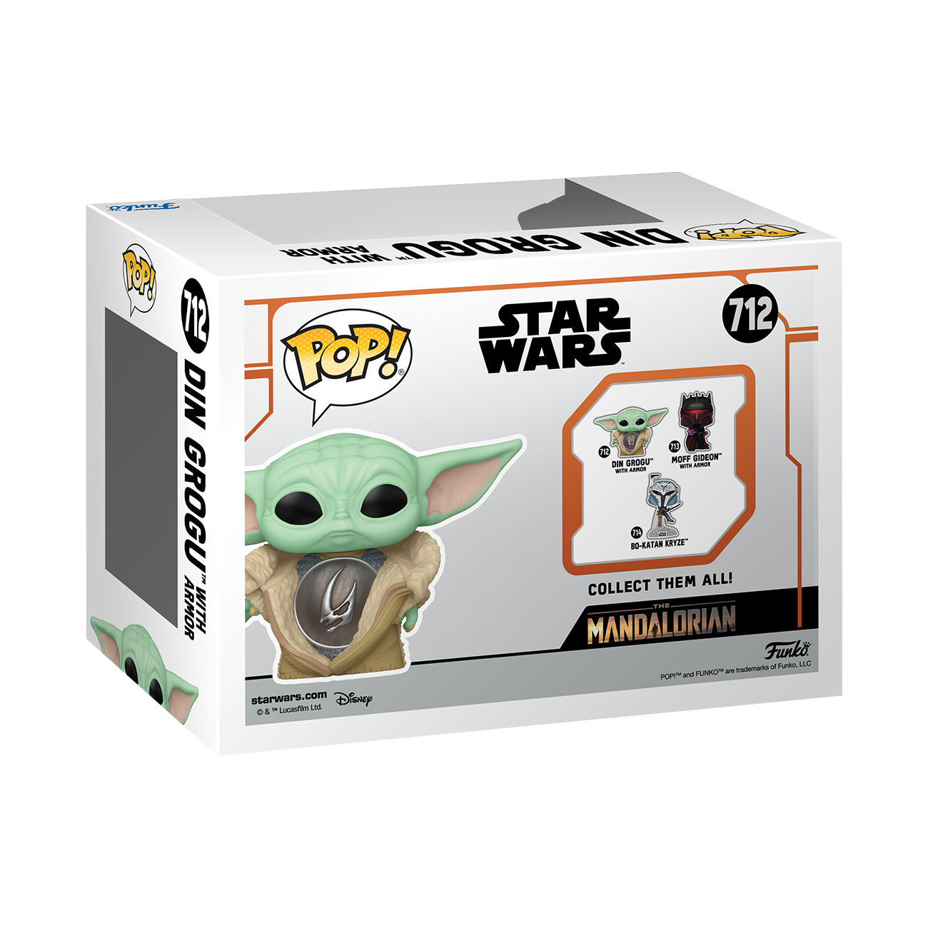 Funko POP! Television: Star Wars: The Mandalorian Grogu (Armor)​ 3.65-in Vinyl Figure