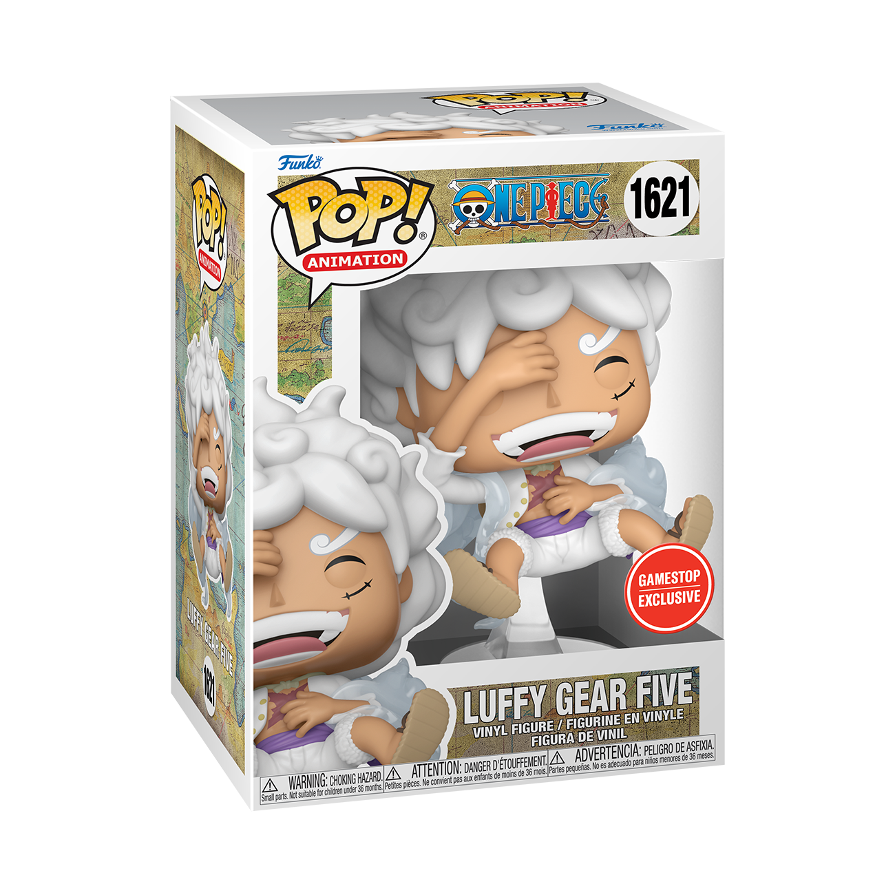 Funko POP Animation One Piece Luffy Gear 5 5.2 in Vinyl Figure GameStop Exclusive GameStop