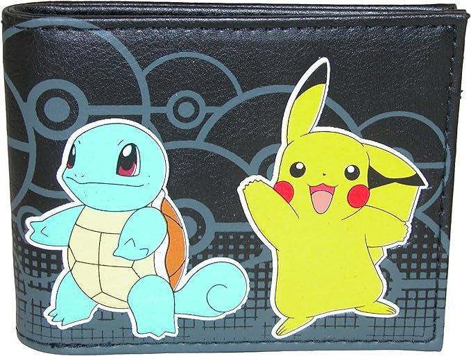 Pokemon Charmander Squirtle Bulbasaur Pikachu Group Bi-Fold Wallet