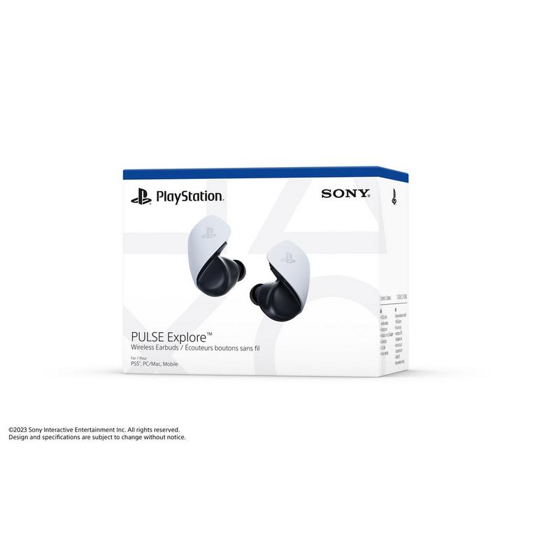 PlayStation Pulse Elite headset ($149) and Pulse Explore earbuds ($199)  detailed. Lossless audio and AI-enhanced mics across PlayStation, PC and  Mac.