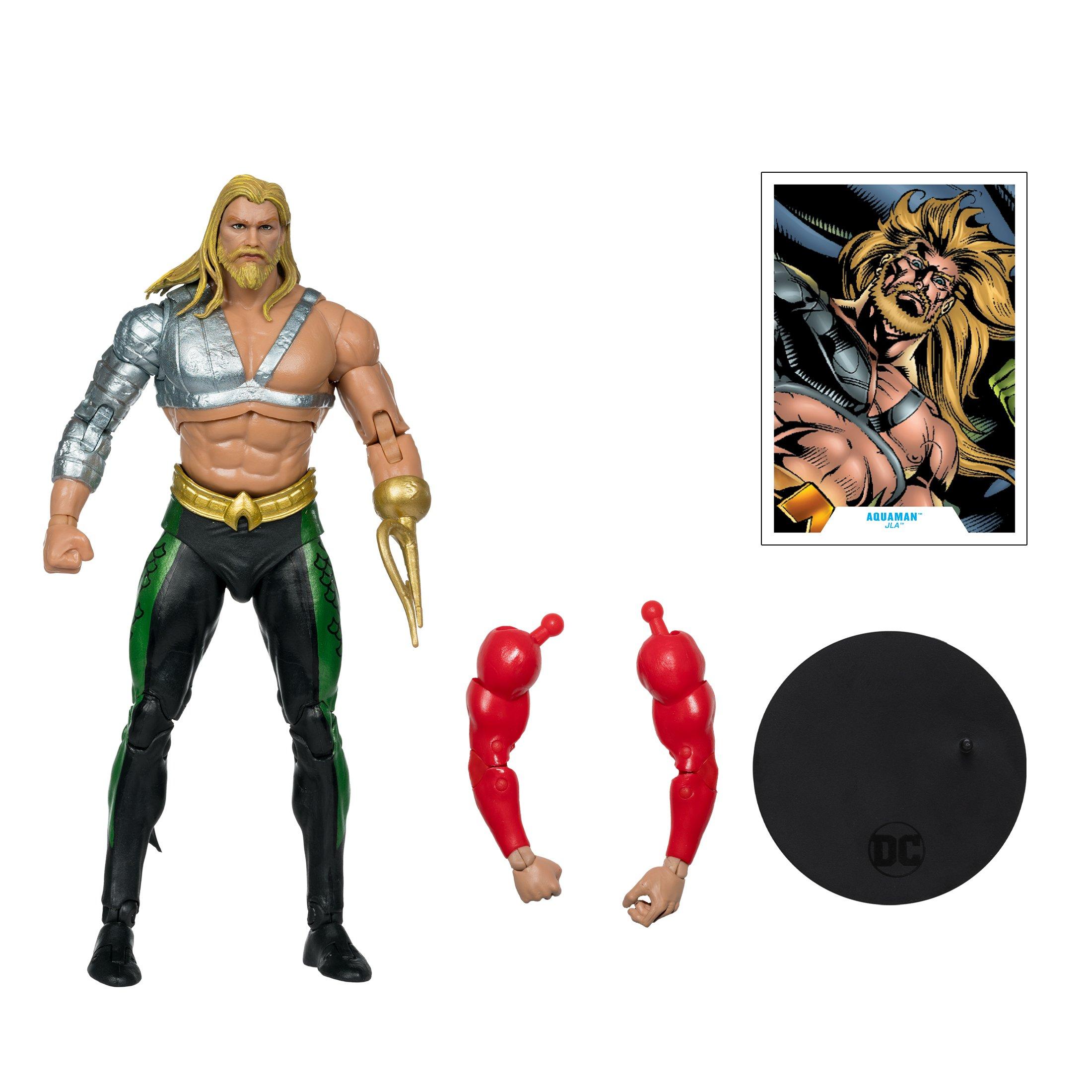 McFarlane Toys DC Multiverse Aquaman (Build-A-Figure -Plastic Man) 7-in Action Figure