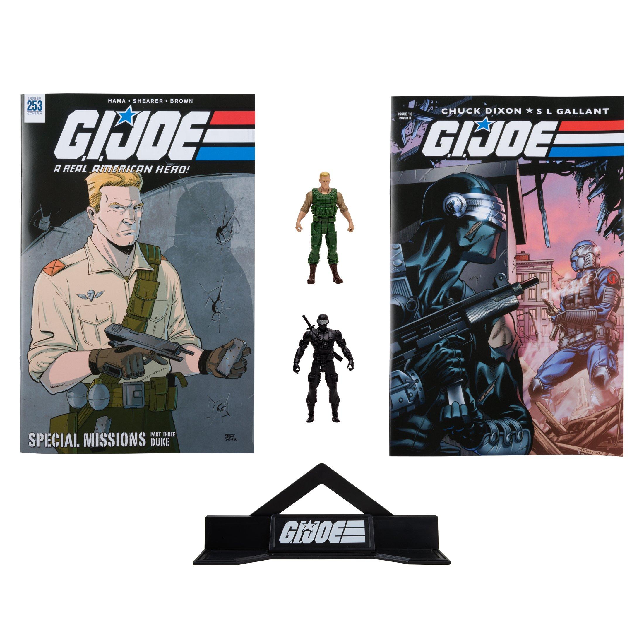 McFarlane Toys G.I. Joe Duke and Snake Eyes 3-in Figure Set with 2 Comics |  GameStop