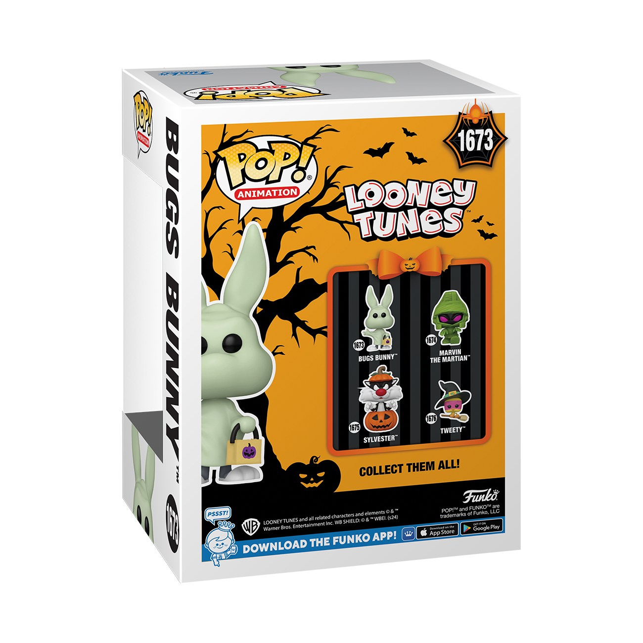 Funko POP! Animation: Looney Tunes Bugs Bunny (Ghost)​ 5.1-in Vinyl Figure