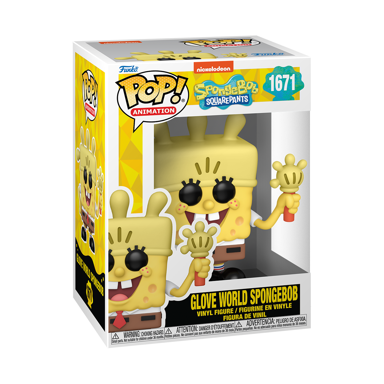 Funko POP! TV: SpongeBob SquarePants 25th Anniversary SpongeBob with Glove Light 4-in Vinyl Figure