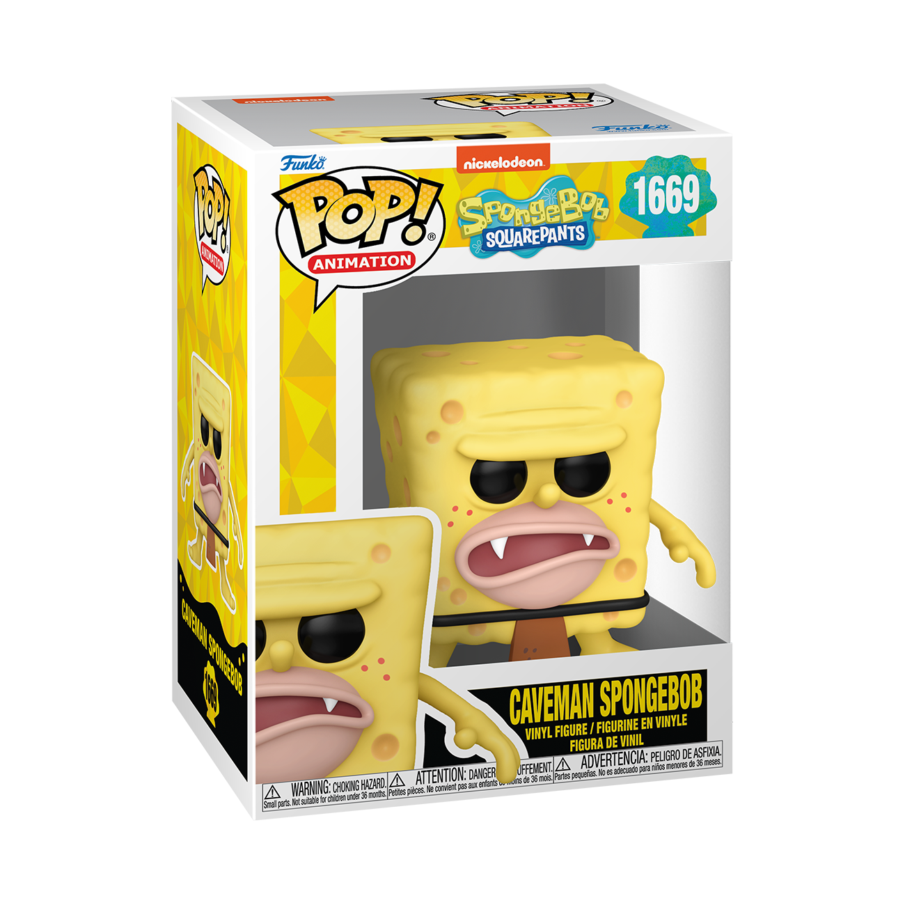 Funko POP! TV: SpongeBob SquarePants 25th Anniversary SpongeBob (Caveman) 4-in Vinyl Figure