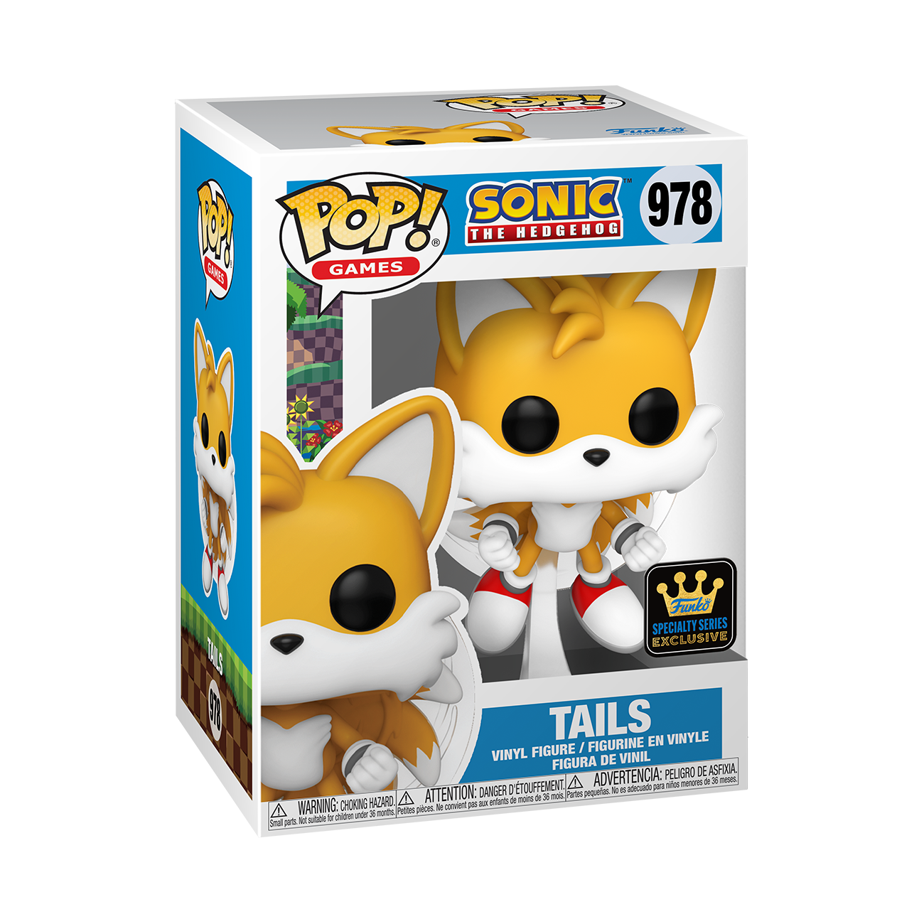 Funko POP! Games: Sonic the Hedgehog Tails (or Chase) 4.9-in Vinyl Figure