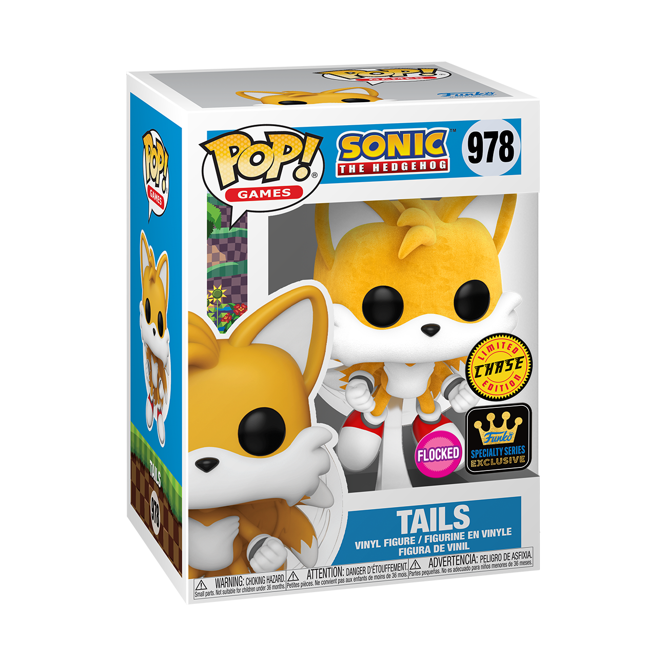 Funko POP! Games: Sonic the Hedgehog Tails (or Chase) 4.9-in Vinyl Figure