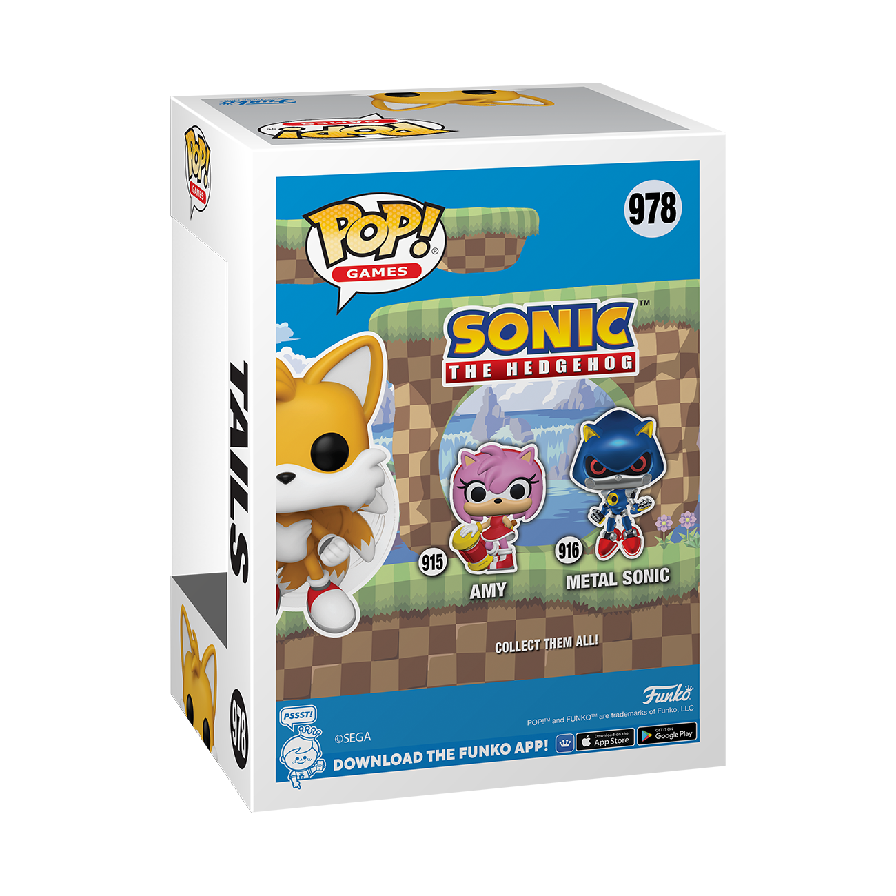 Funko POP! Games: Sonic the Hedgehog Tails (or Chase) 4.9-in Vinyl Figure