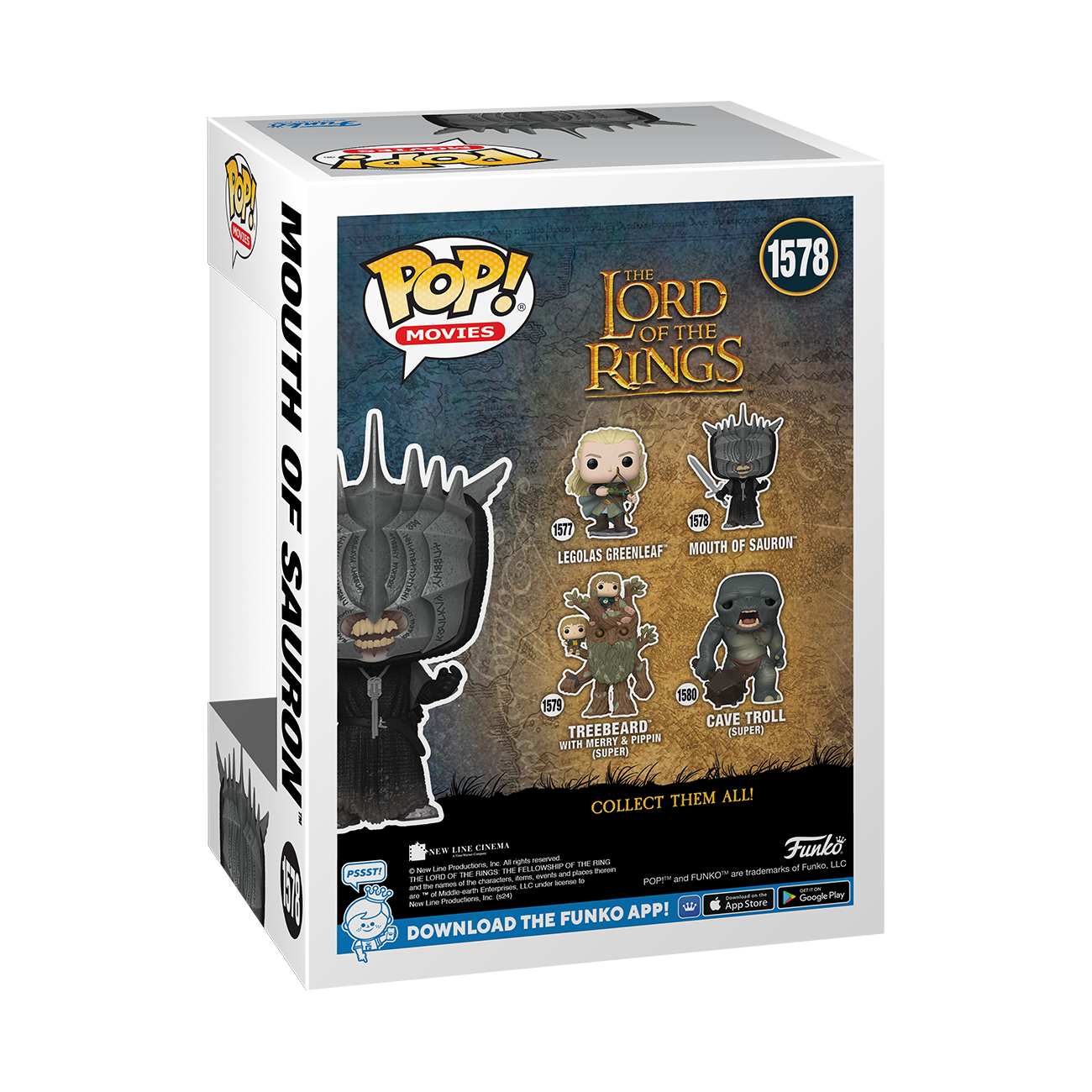 Funko POP! Movies: Lord of The Rings Mouth of Sauron 4.7-in Vinyl Figure