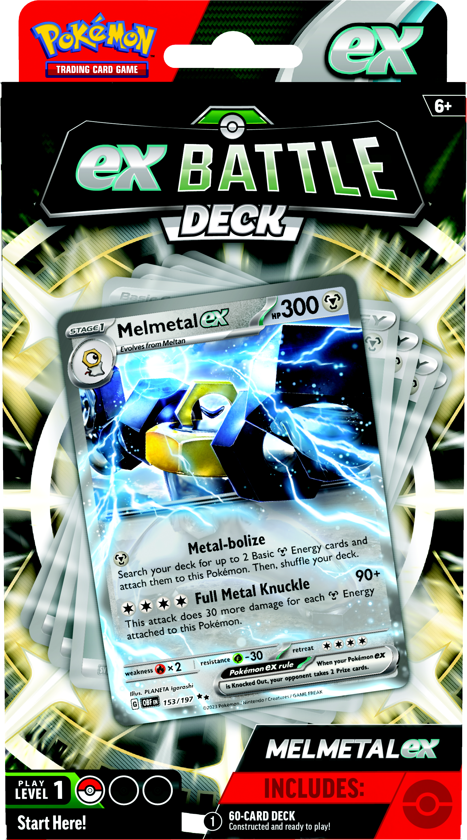 Pokemon Trading Card Game: Melmetal or Houndoom ex Battle Deck (Styles May Vary