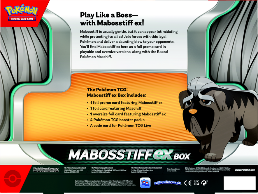 pokemon trading card games mabosstiff ex box TCG: Showcase : Toys & along with three Pokemon TCG booster packs My parents bought me the