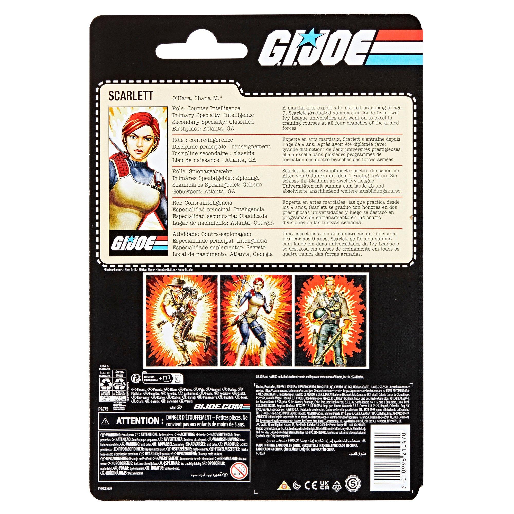 Hasbro G.I. Joe Classified Series Scarlett 6-in Action Figure