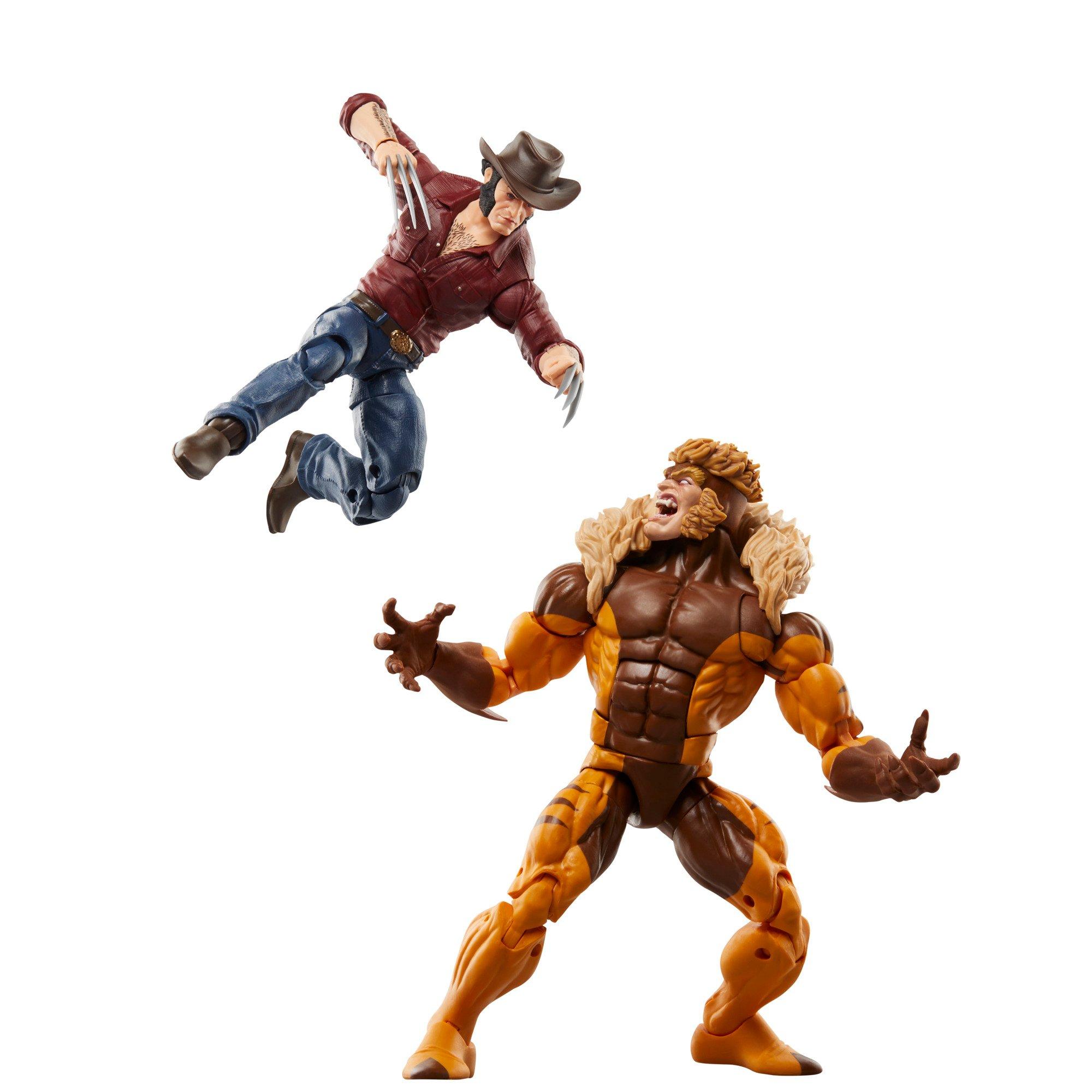 Hasbro Marvel Legends X-Men Wolverine and Sabertooth Action Figures