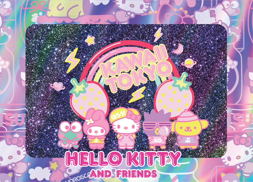 FiGPiN Hello Kitty and Friends Kawaii Tokyo Cybercel Collectible Art Card Foil Pack Series 2