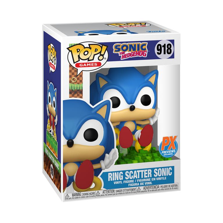 Funko POP! Games: Sonic Ring Scatter Sonic 4.35-in Vinyl Figure