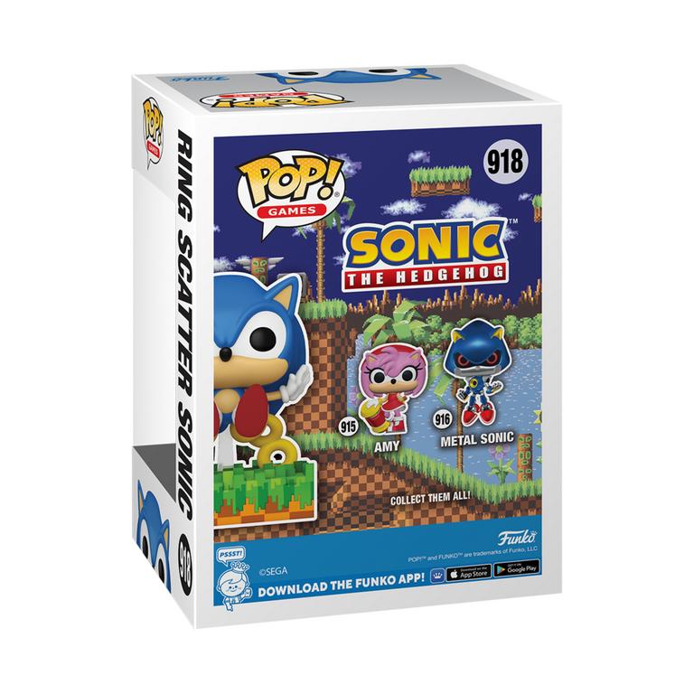 Funko POP! Games: Sonic Ring Scatter Sonic 4.35-in Vinyl Figure