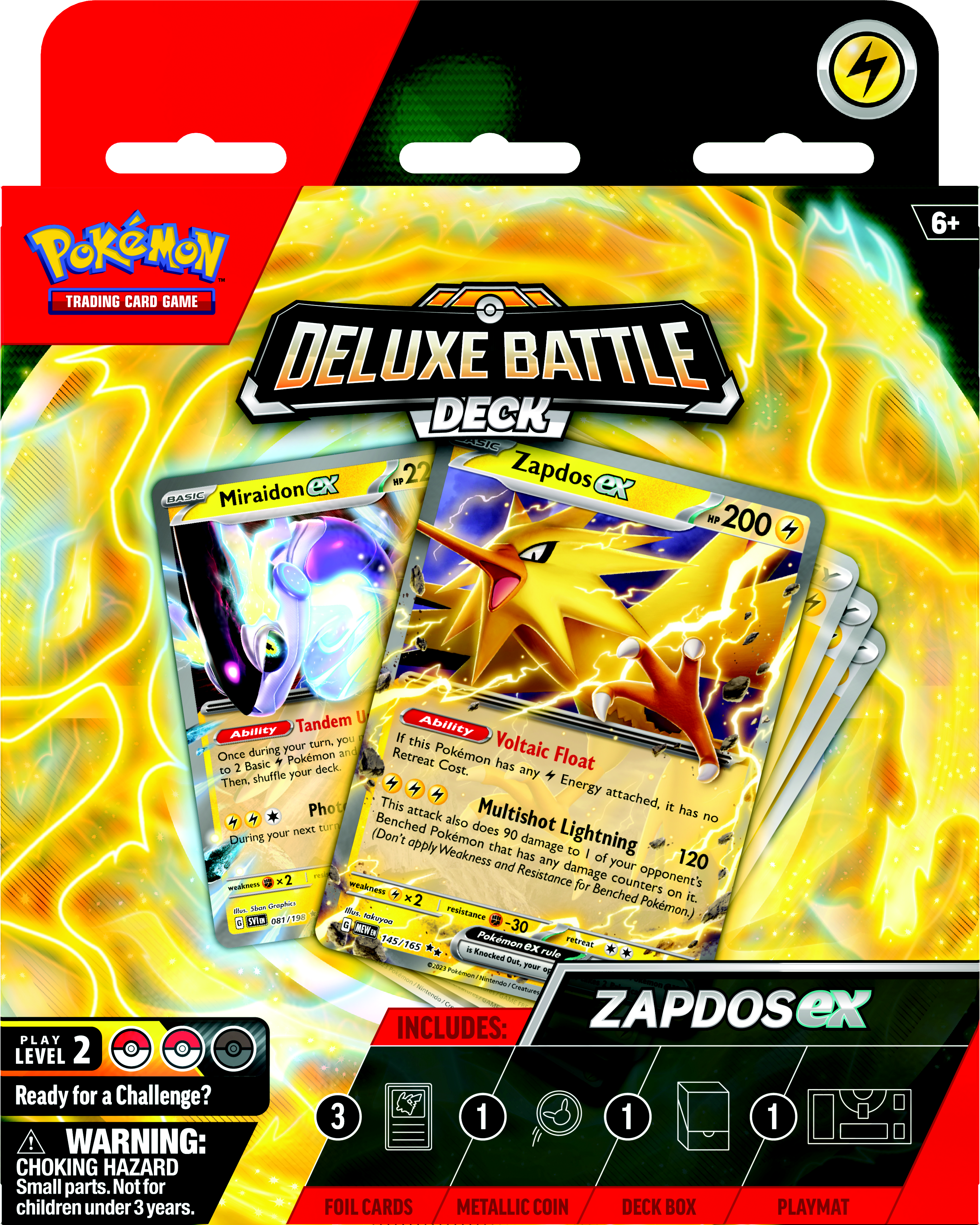 Pokemon Trading Card Game: Ninetales ex OR Zapdos ex Deluxe Battle Deck (Styles May Vary