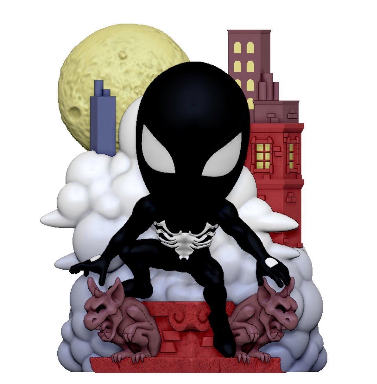 Marvel’s Spider-Man Youtooz Marvel Spider-Man Web of Spider-Man No.1 (Symbiote) 4.8-in