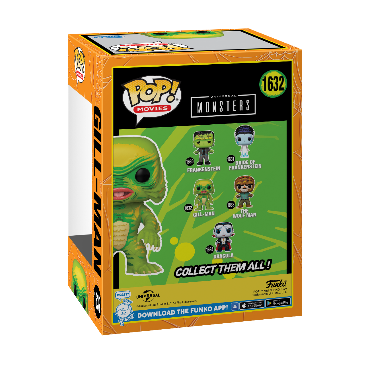 Funko POP! Movies: Universal Monsters Gill Man​ 4.15-in Vinyl Figure