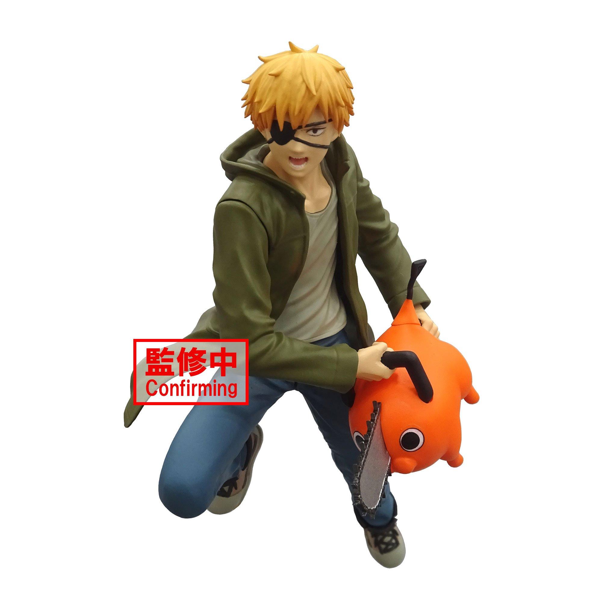 Banpresto Chainsaw Man Vibration Stars Denji and Pochita 5.5-in Statue