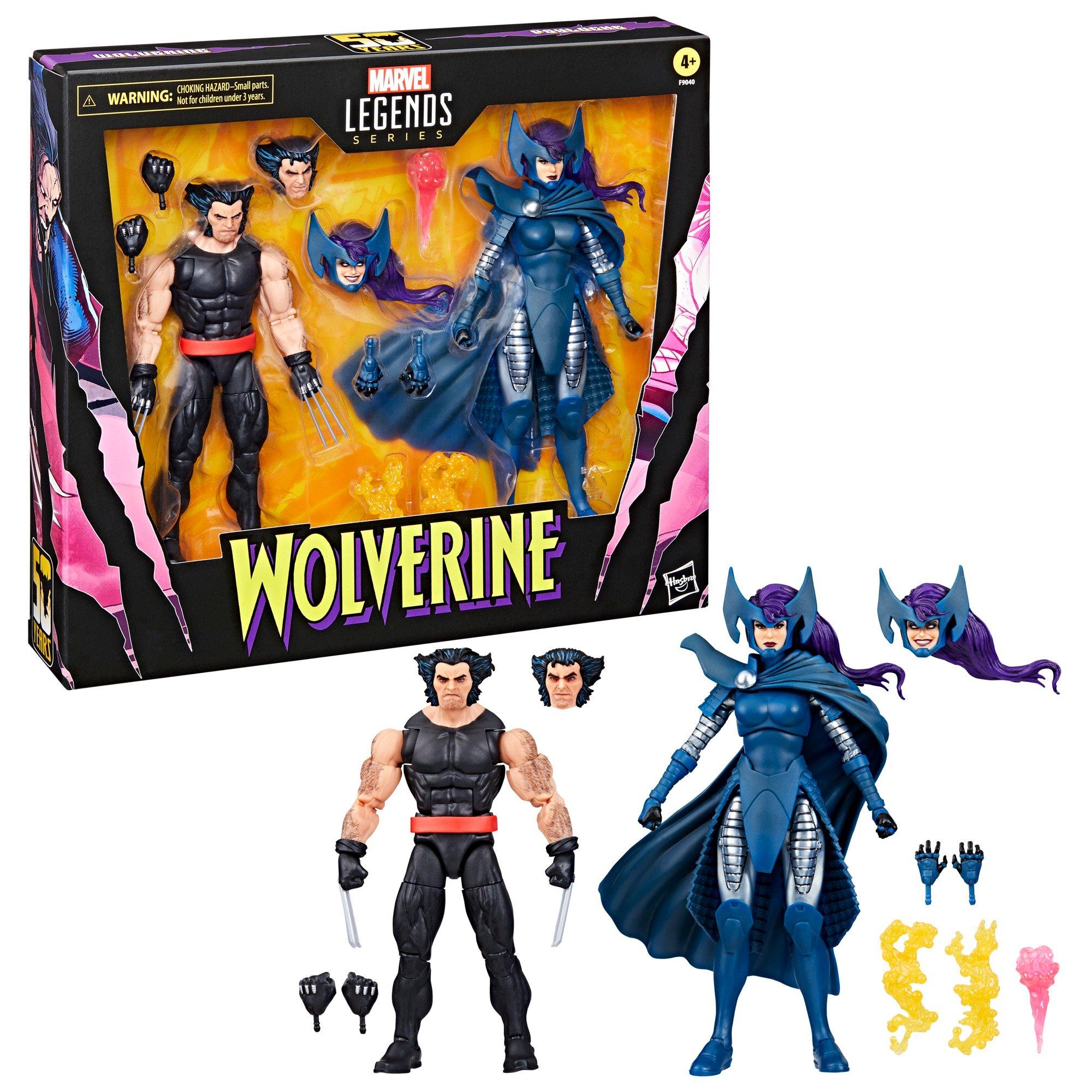 【高価値】 Hasbro Marvel Legends X-Men Wolverine and Psylocke 50th アメコミ