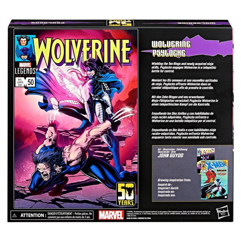 Hasbro Marvel Legends X-Men Wolverine and Psylocke 50th Hasbro Marvel Legends X-Men Wolverine and Psylocke 50th