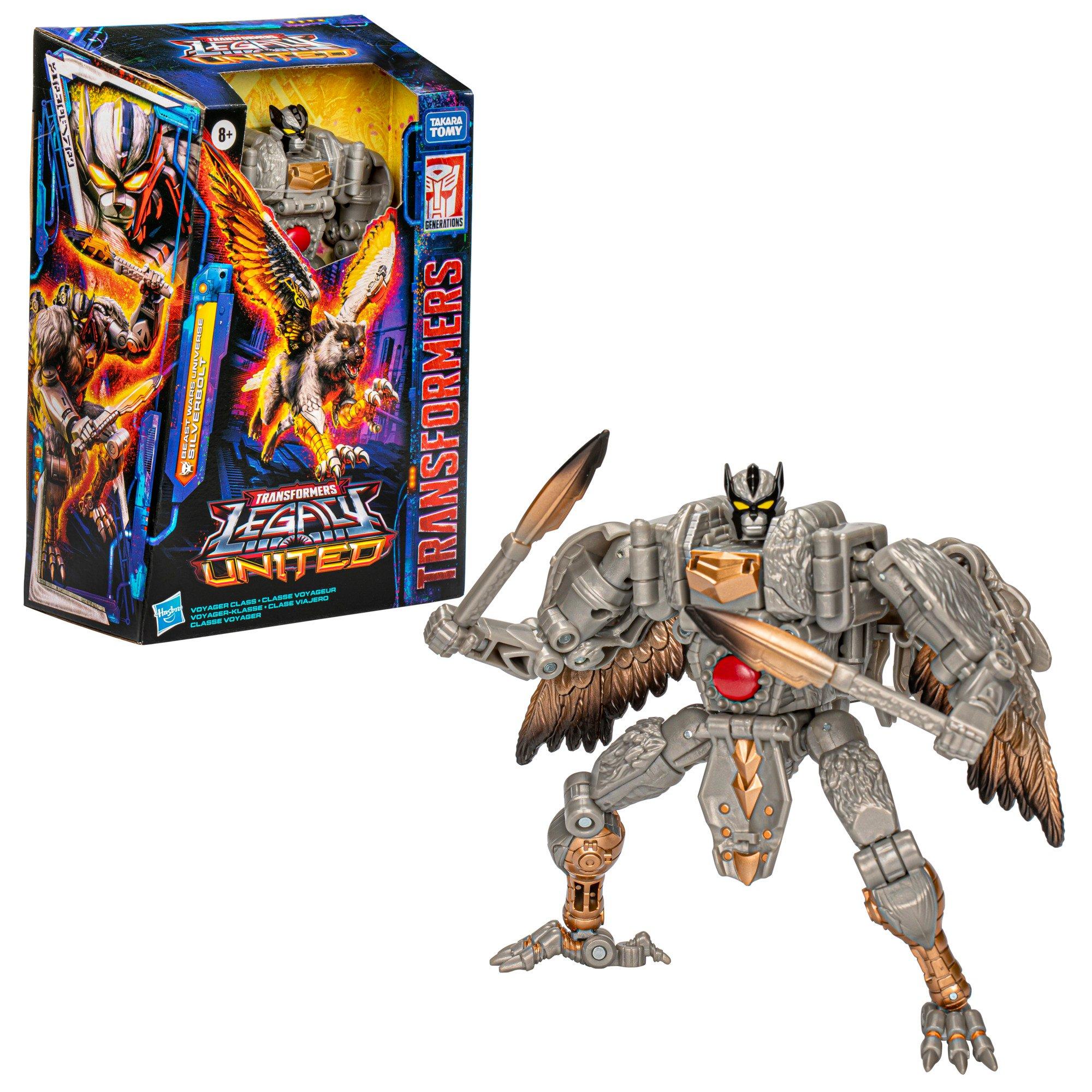 Hasbro Transformers Legacy United Voyager Class Beast Wars Universe Silverbolt 7-in Action Figure