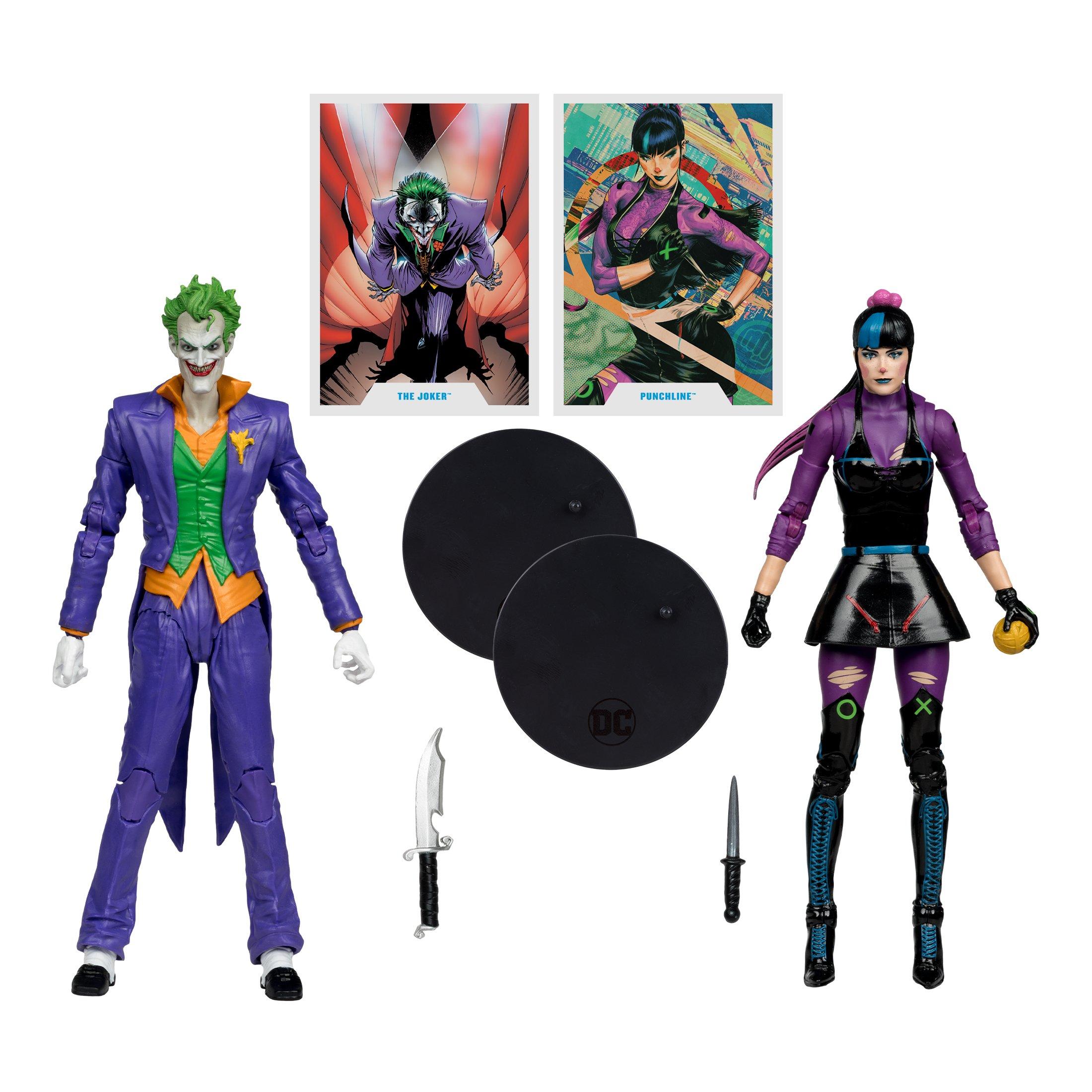 McFarlane Toys DC Multiverse Joker and Punchline Action Figure Set 2-Pack