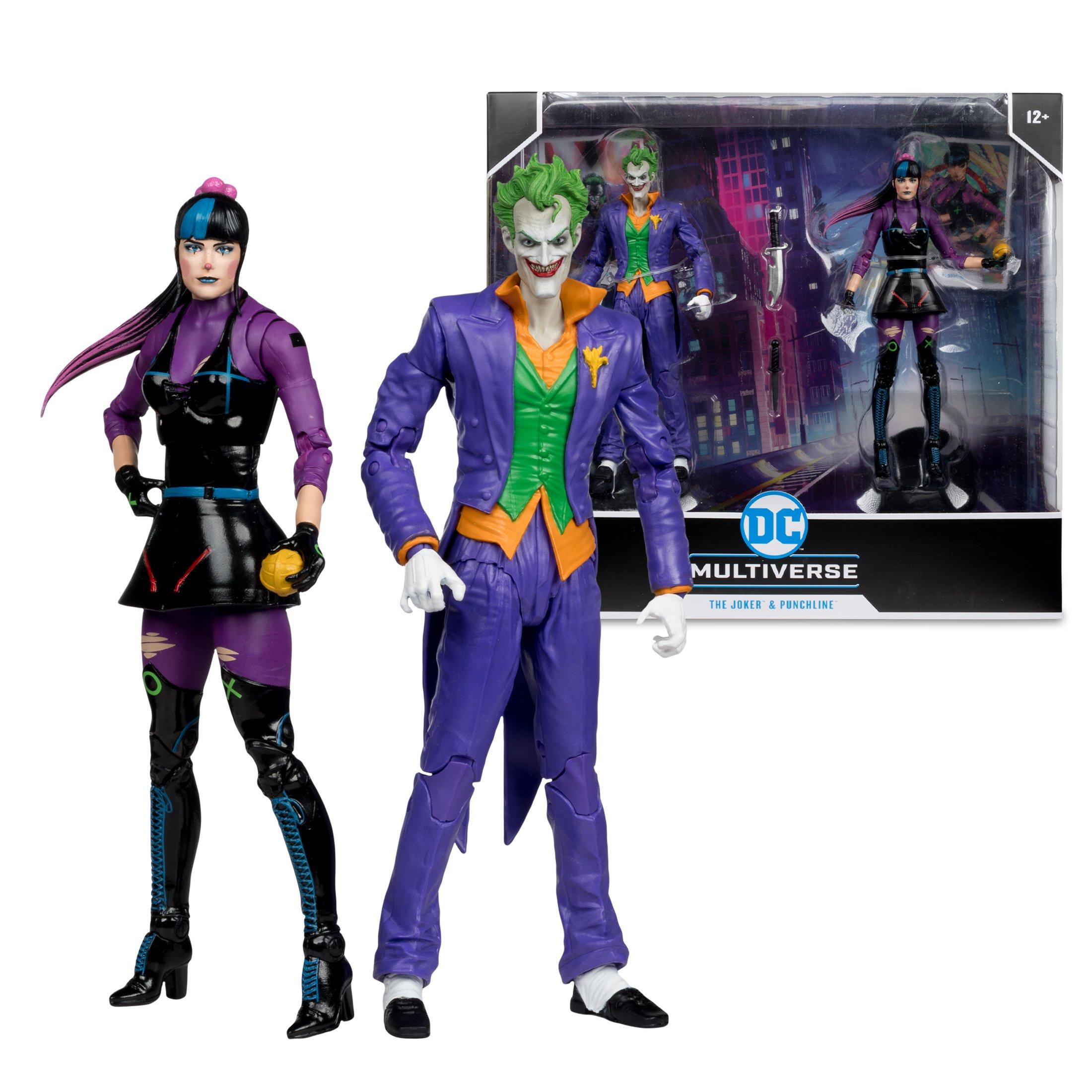 McFarlane Toys DC Multiverse Joker and Punchline Action Figure Set 2-Pack