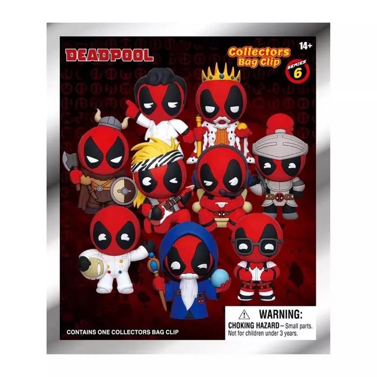 Marvel Deadpool 3D Foam Bag Clip Blind Bag Series 6 (Styles May Vary)
