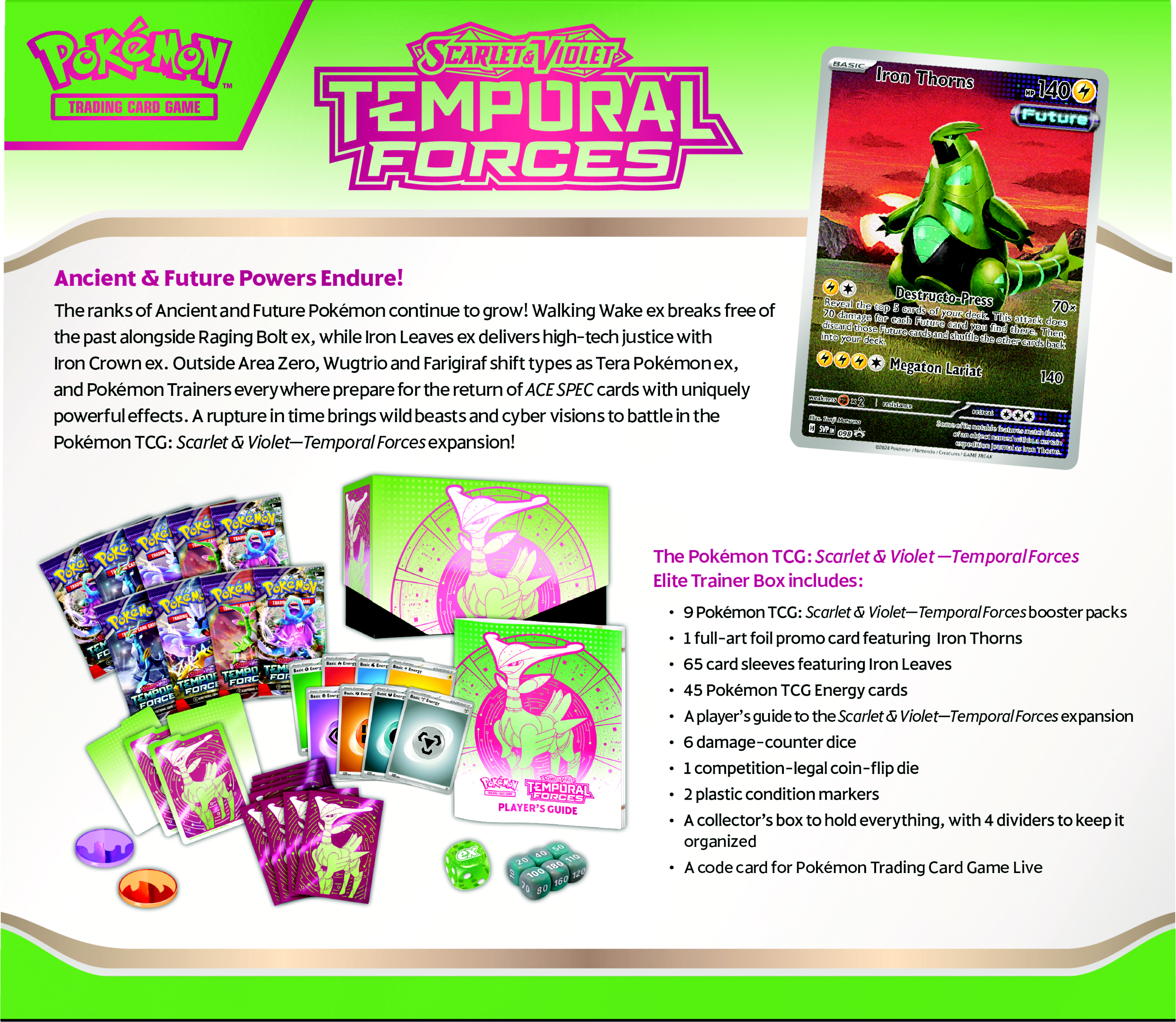 Pokemon Temporal Forces Scarlet & Violet Trading Card Game Paper