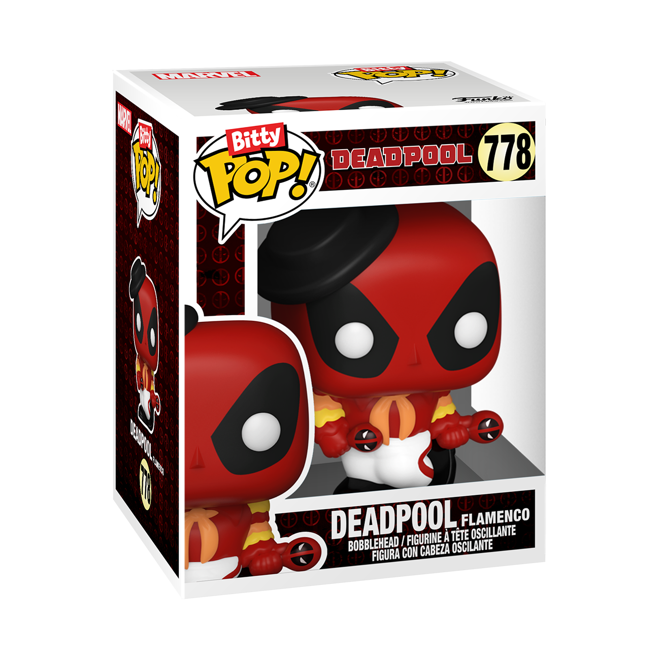 Funko Bitty POP! Deadpool Vinyl Figure Set 4-Pack (Bath time, Flamenco, Supper Hero