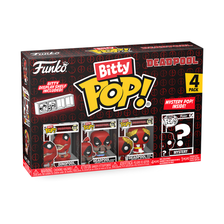 Funko Bitty POP! Deadpool Vinyl Figure Set 4-Pack (Dinopool